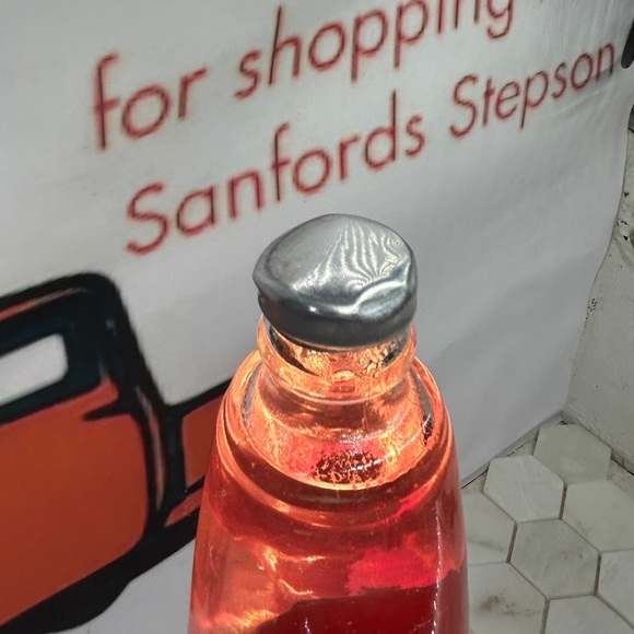 Lava Lamp Bullet Silver Base With Red Lava Tested & Works Well - Picture 4 of 4